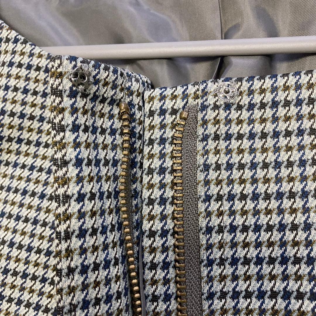 akiki アキキ チェックぺプラムジャケットFサイズ