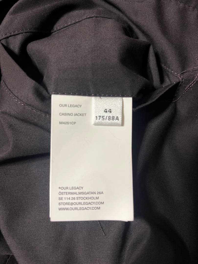 希少サイズ44 OUR LEGACY CASINO JACKET