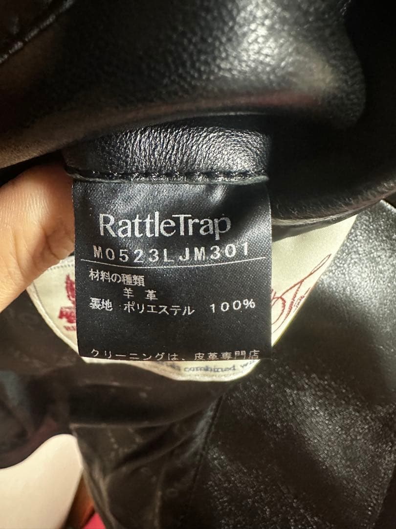Schott×ラトルトラップ20th 別注 シングルライダースジャケット M