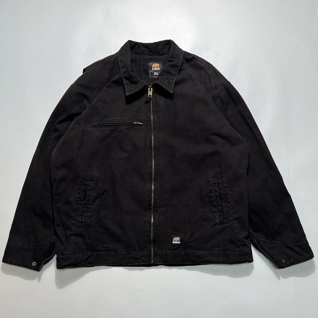 00s バーン デトロイトジャケット XL 黒 ブラック ダックY2K 7547