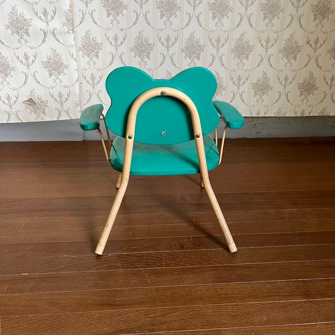 【アンティーク】昭和レトロ カエル ケロヨン 子供用椅子 キッズチェア 笛鳴り