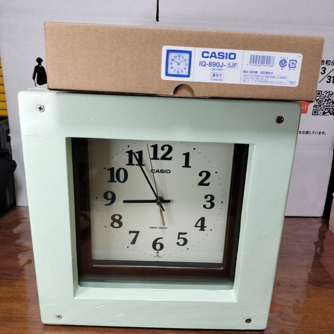 置き方自由自在座れるキューブな電波時計「座クロック」カシオIQ‐890J使用