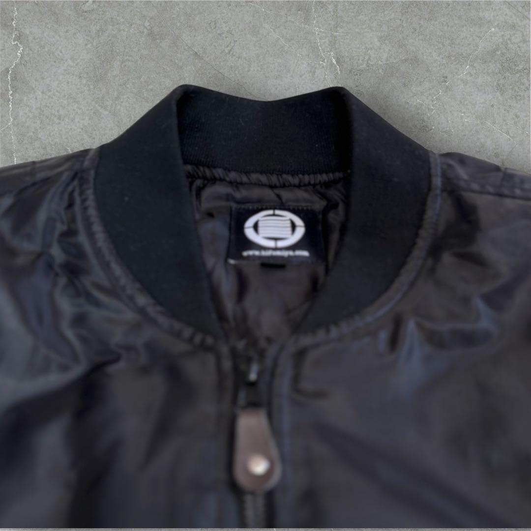 一二三屋 MA-1 フライトジャケット XL ブラック 花札柄 和柄