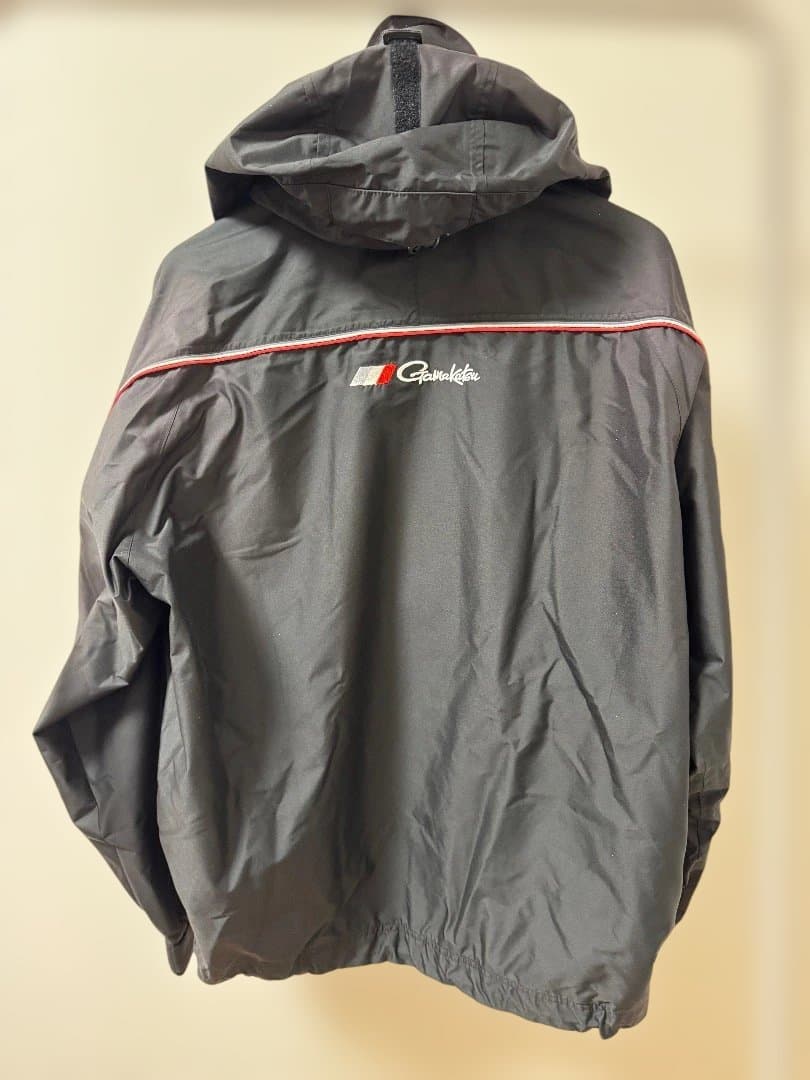 訳あり 美品 がまかつ GM-3083 フィッシングレインスーツ ブラック
