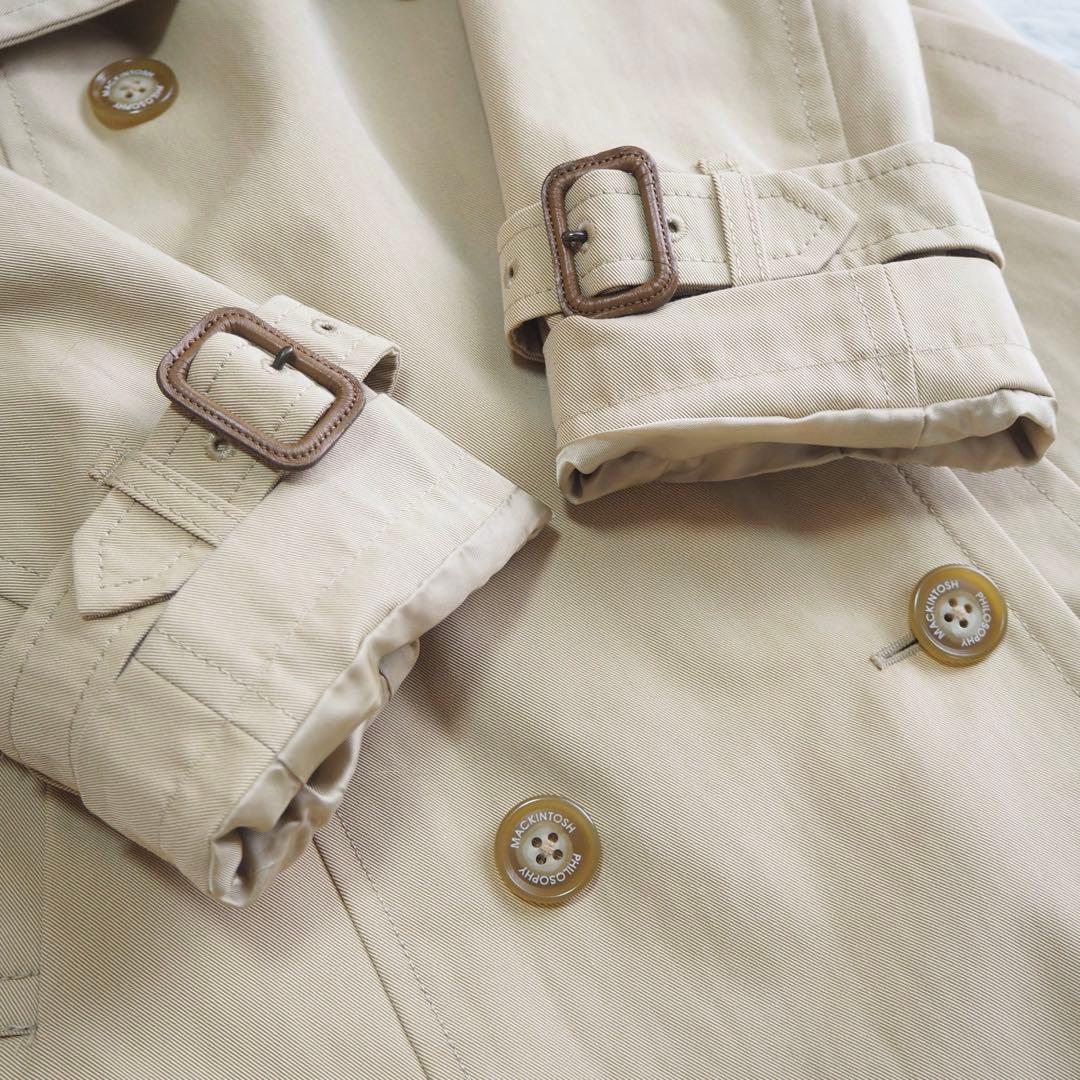 美品 マッキントッシュフィロソフィー トレンチコート ライナー チェック ベルト