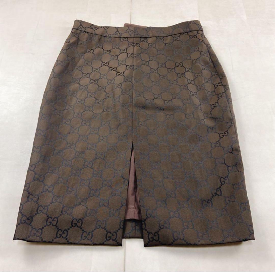【極美品】GUCCI GG柄タイトスカート 40