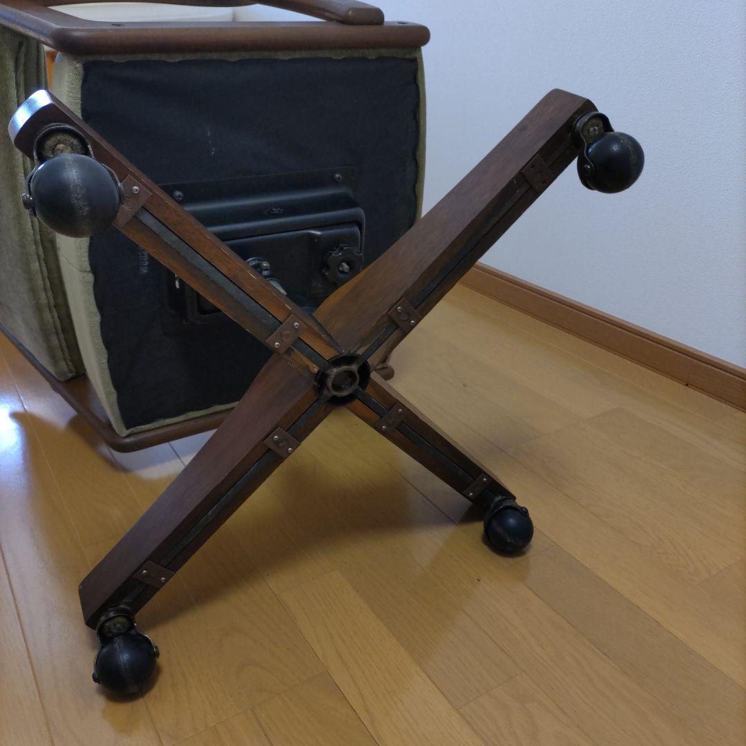 オリーブグリーン デスクチェア 回転式