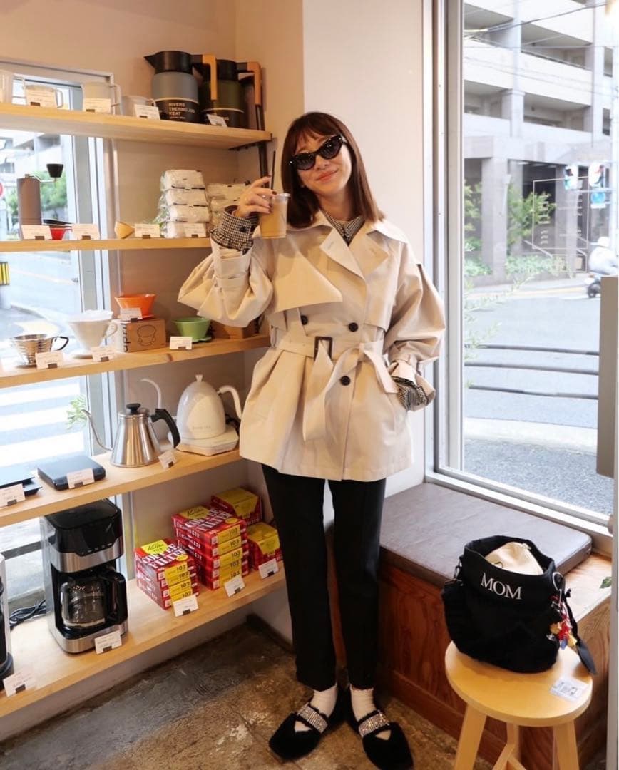 rosymonster ロージーモンスター　トレンチコート　ベージュ