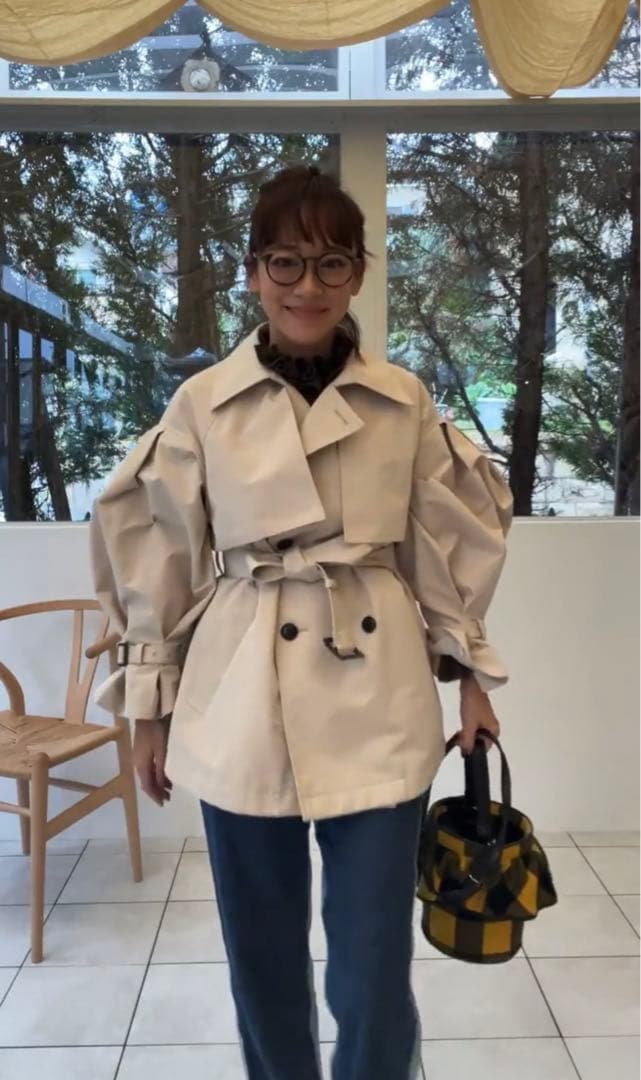 rosymonster ロージーモンスター　トレンチコート　ベージュ