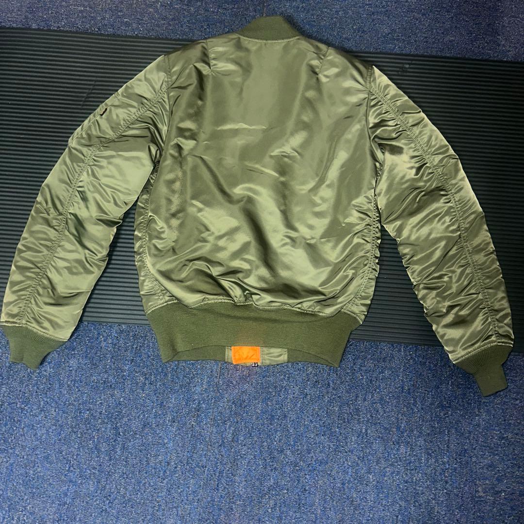 ALPHA INDUSTRIES MA-1 フライトジャケット カーキ　S