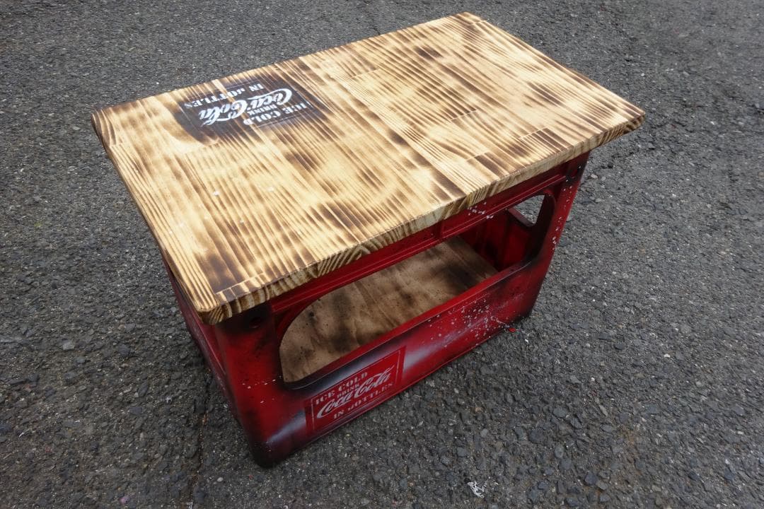 CocaCola レトロ ビンテージ感 コカコーラ ボトルケース テーブル