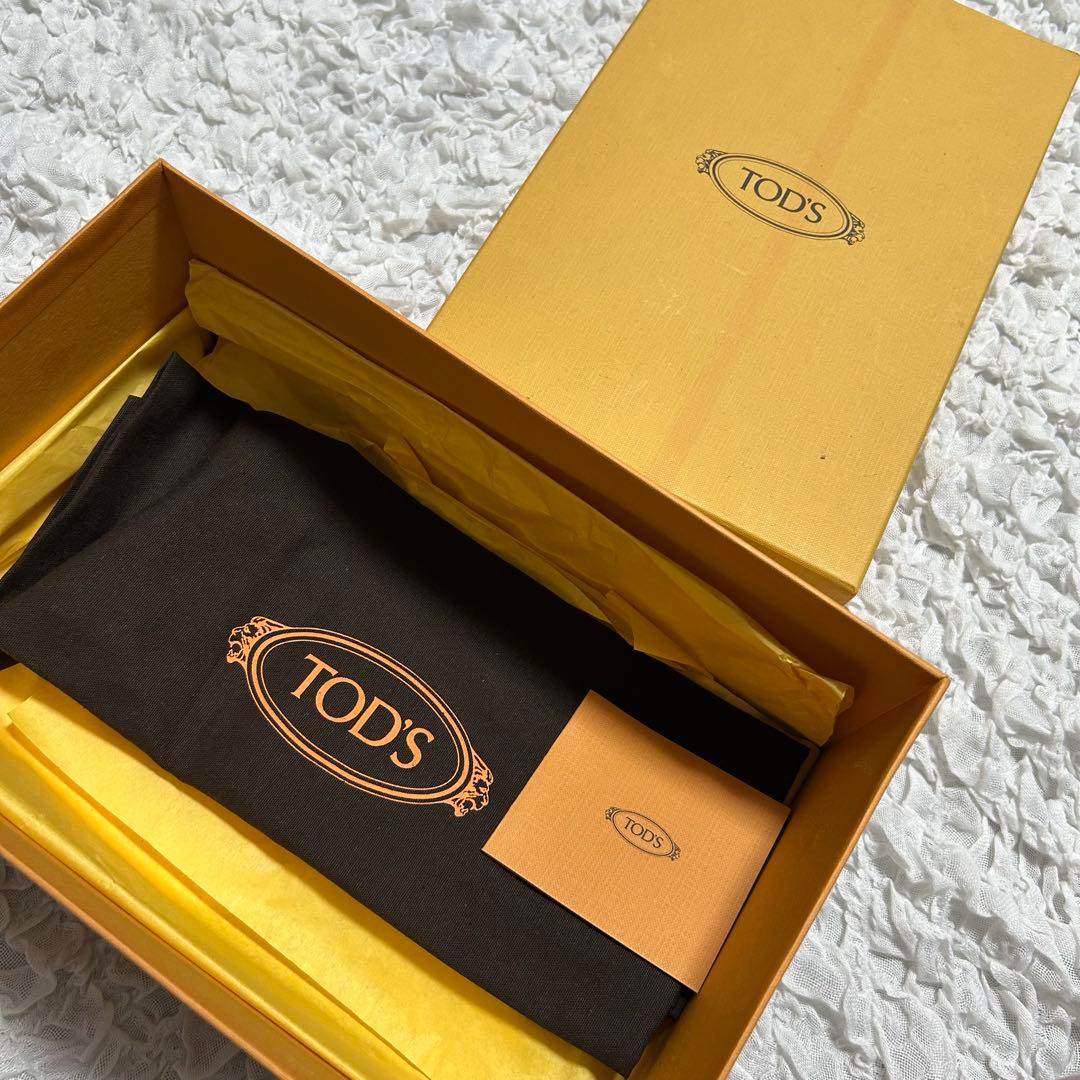 新品✨20AW 定価10.4万円 トッズ ロゴ入り スエード×レザー スニーカー