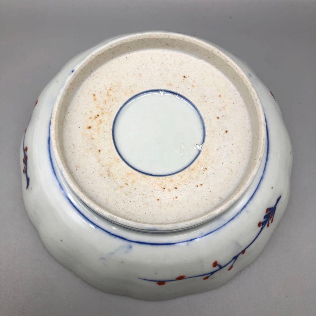 明治旧家蔵出し古伊万里富士山金彩鉢ボウルなます皿15cm4個アンティーク食器