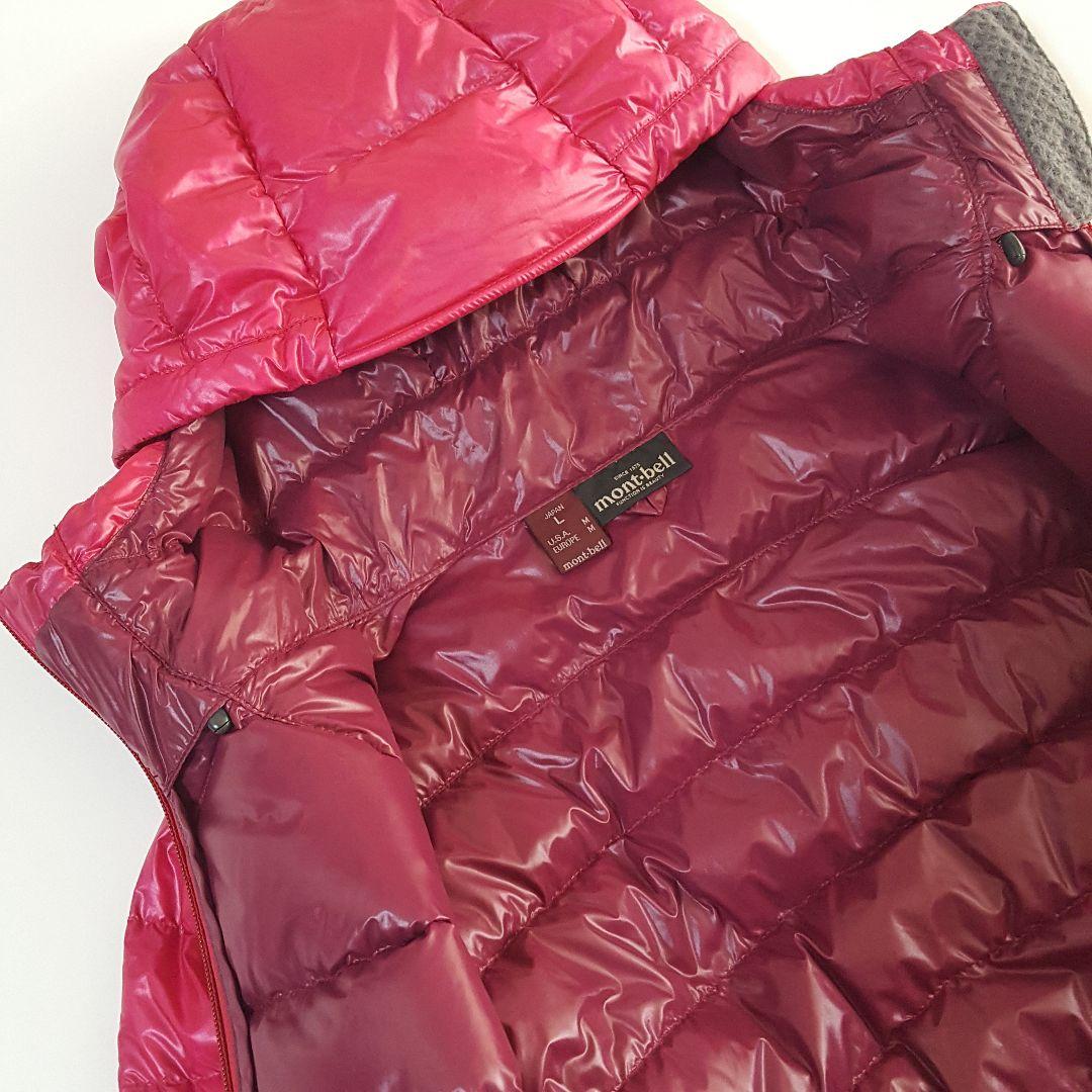 美品 モンベル レディース 撥水 ウルトラライトダウン ガイドパーカ Lサイズ