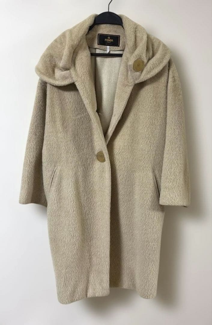 FENDI365 アルパカ混ベージュ コート
