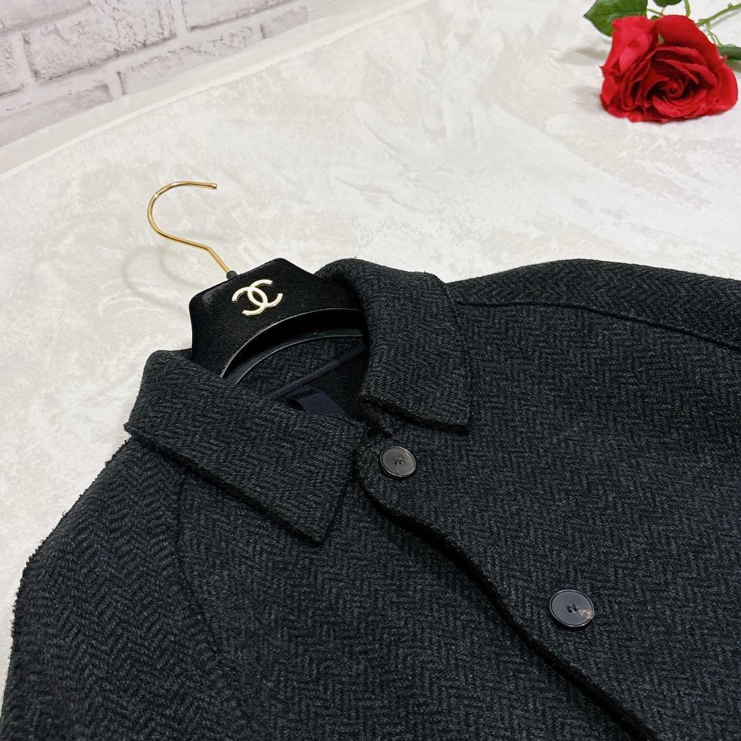 新品同様✨　ハリス　ワーフ　ロンドン　ステンカラー　メンズ　ヘリンボーン