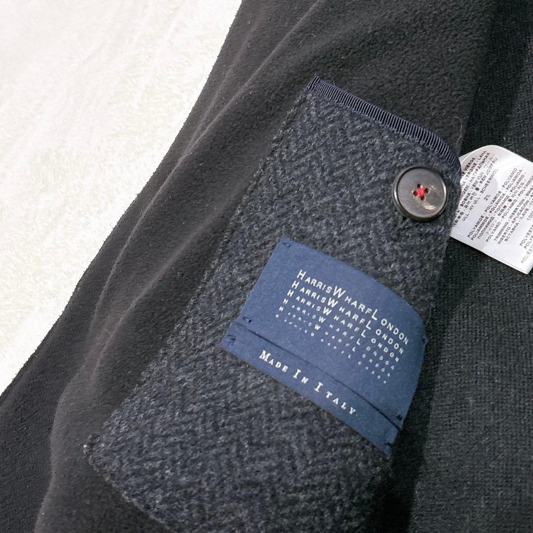 新品同様✨　ハリス　ワーフ　ロンドン　ステンカラー　メンズ　ヘリンボーン