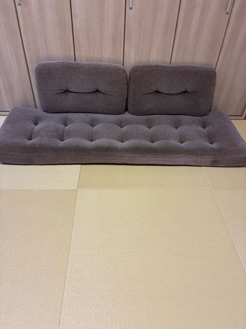 カンディハウス　ソファーベットクッション一式　3人掛け用