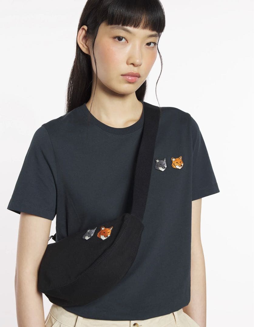 Maison Kitsune コットンボディツイルバッグ