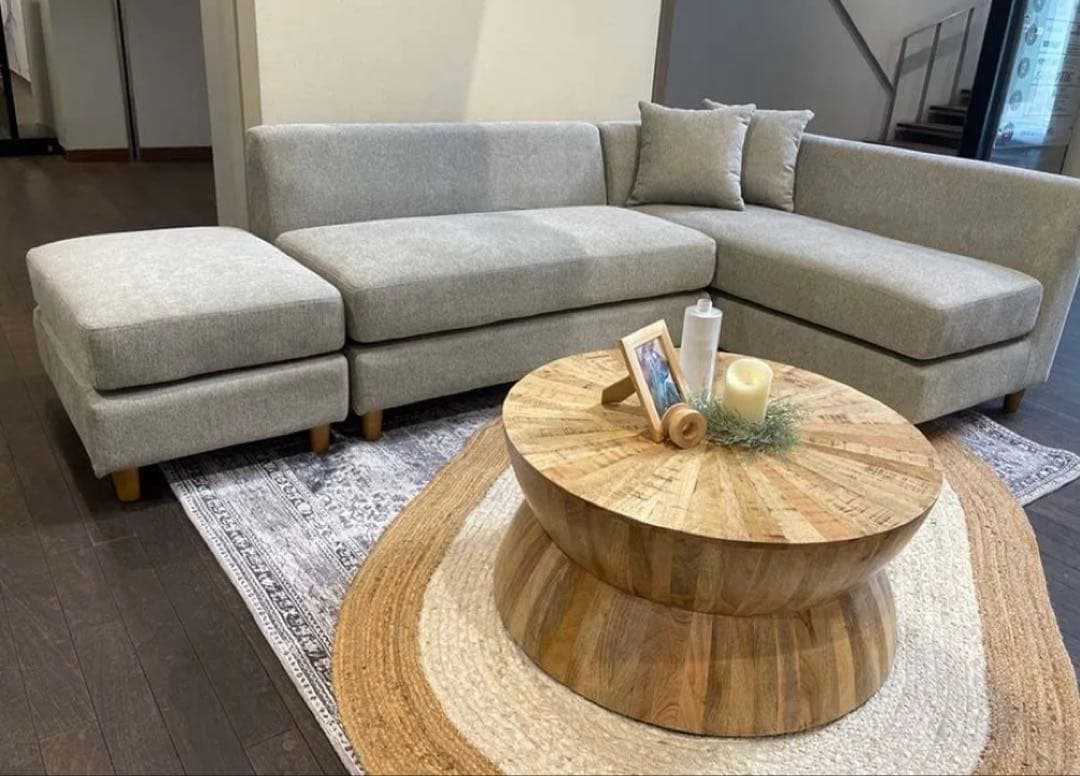 美品　NOCE ソファ8041 ライトグレー　大阪市内引取り可　お値引き相談可