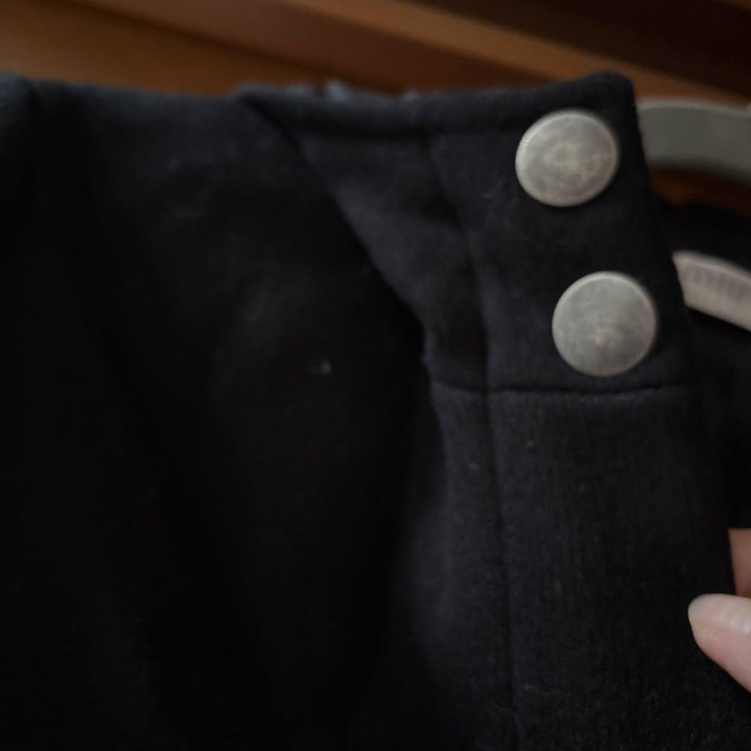 MIU MIU フード付きブラックダッフルコート