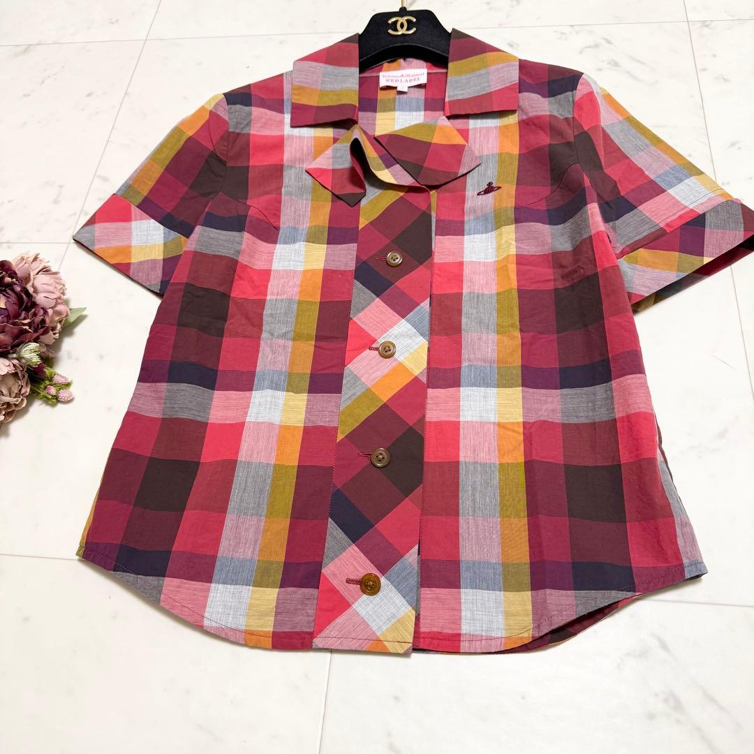 極美品❤️Vivienne Westwood 半袖シャツ　ブラウス　変形　オーブ