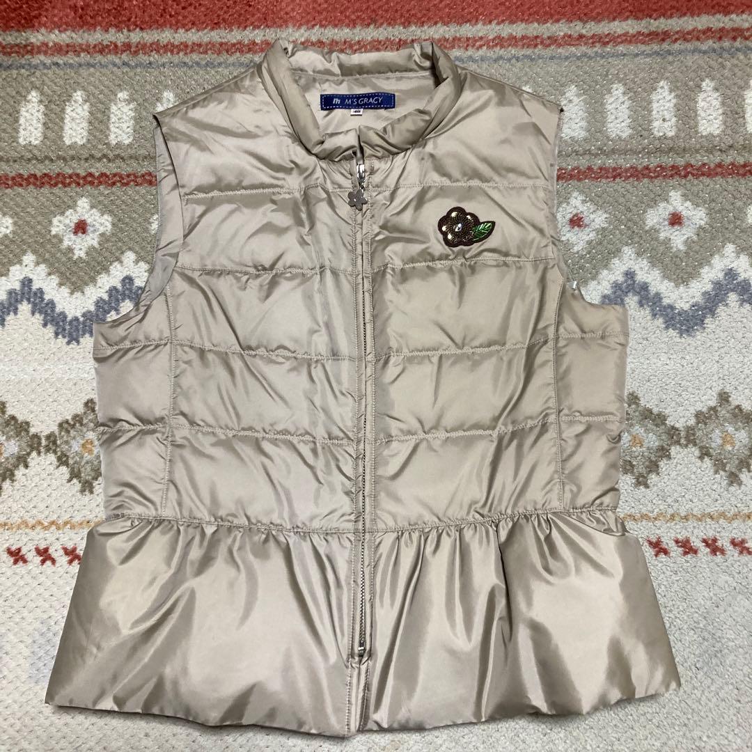 ★本日限定価格★定価40,000円 エムズグレイシーダウンベスト新品サイズ40