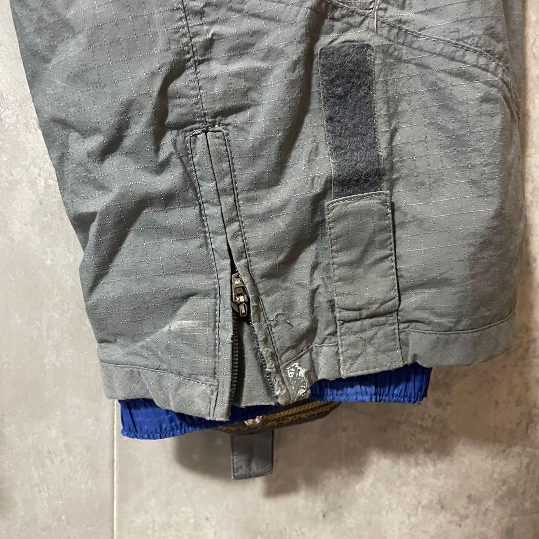 rewスキーウェアスノーボードジャケットパーカーパンツ上下セットアップ灰色グレー