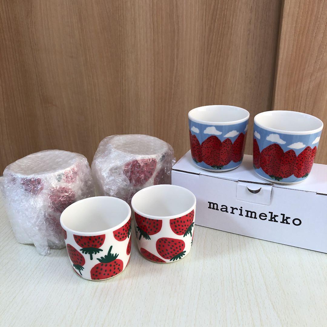 マリメッコ　マンシッカ　マグ　ラテマグ　6個セット