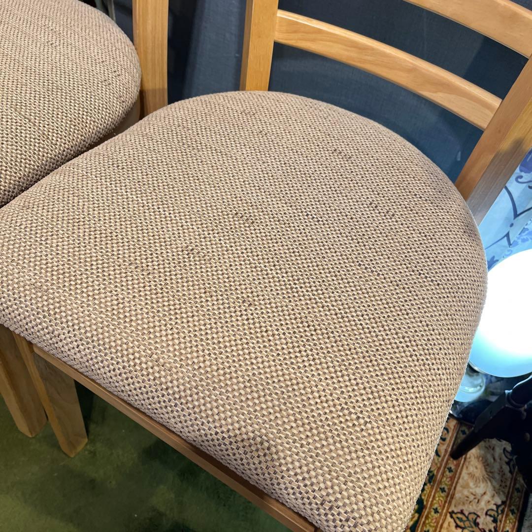 Sale L０　２脚セット　ナチュラルウッド　　ブークレ　ダイニングチェア