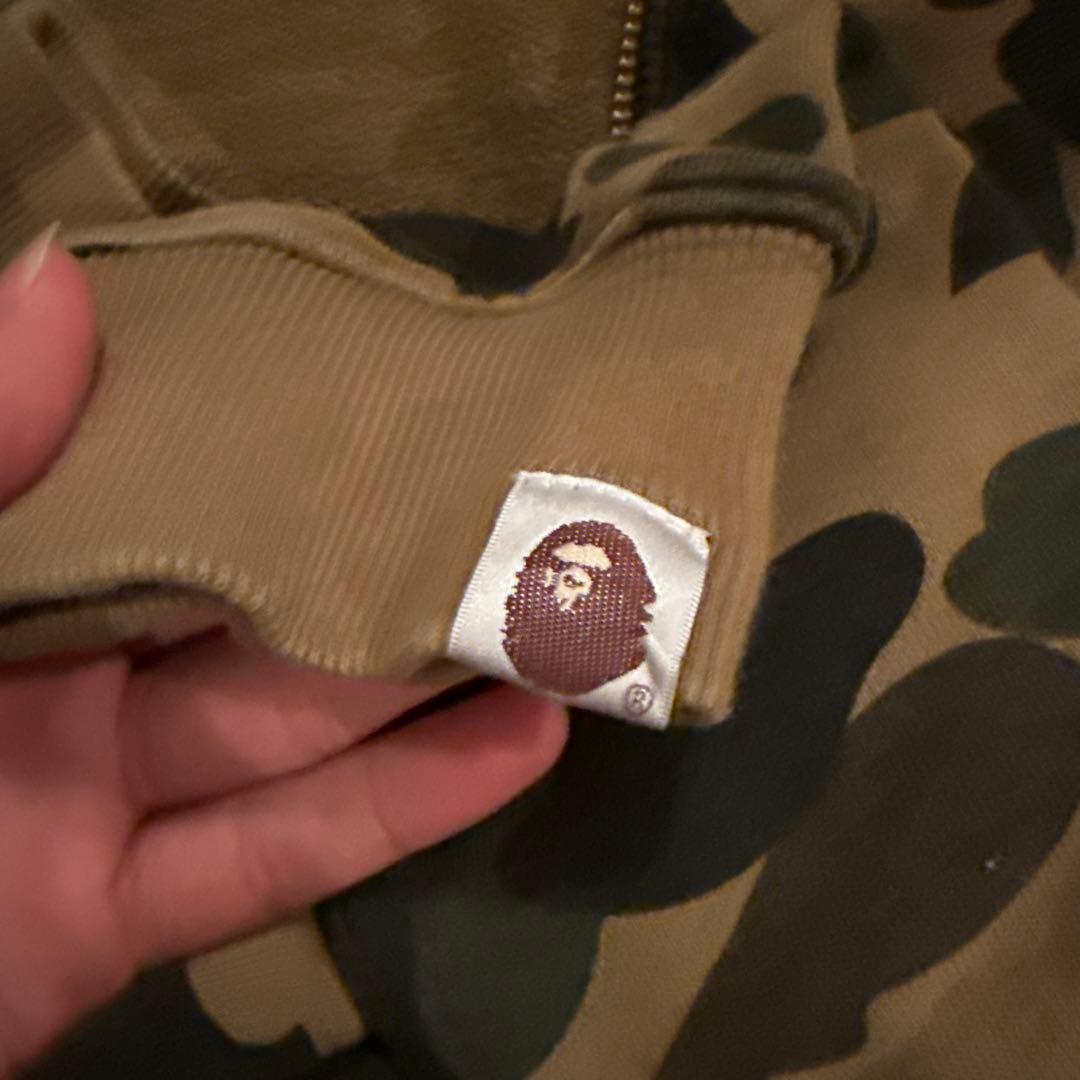 BAPE シャークパーカー　グリーン　M