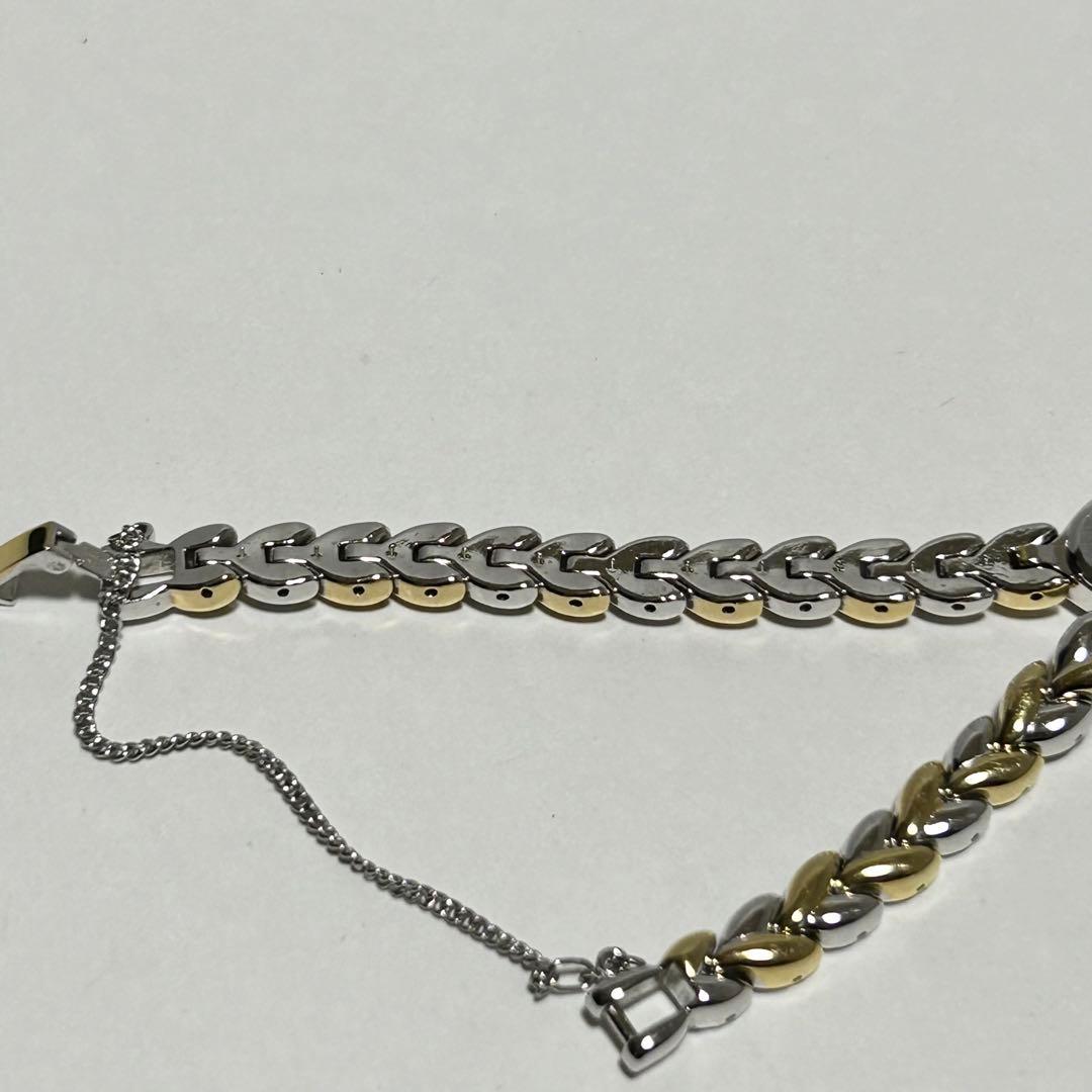 稼働/新品電池 SEIKO セイコー シェル文字盤 ブレスウォッチ コンビ