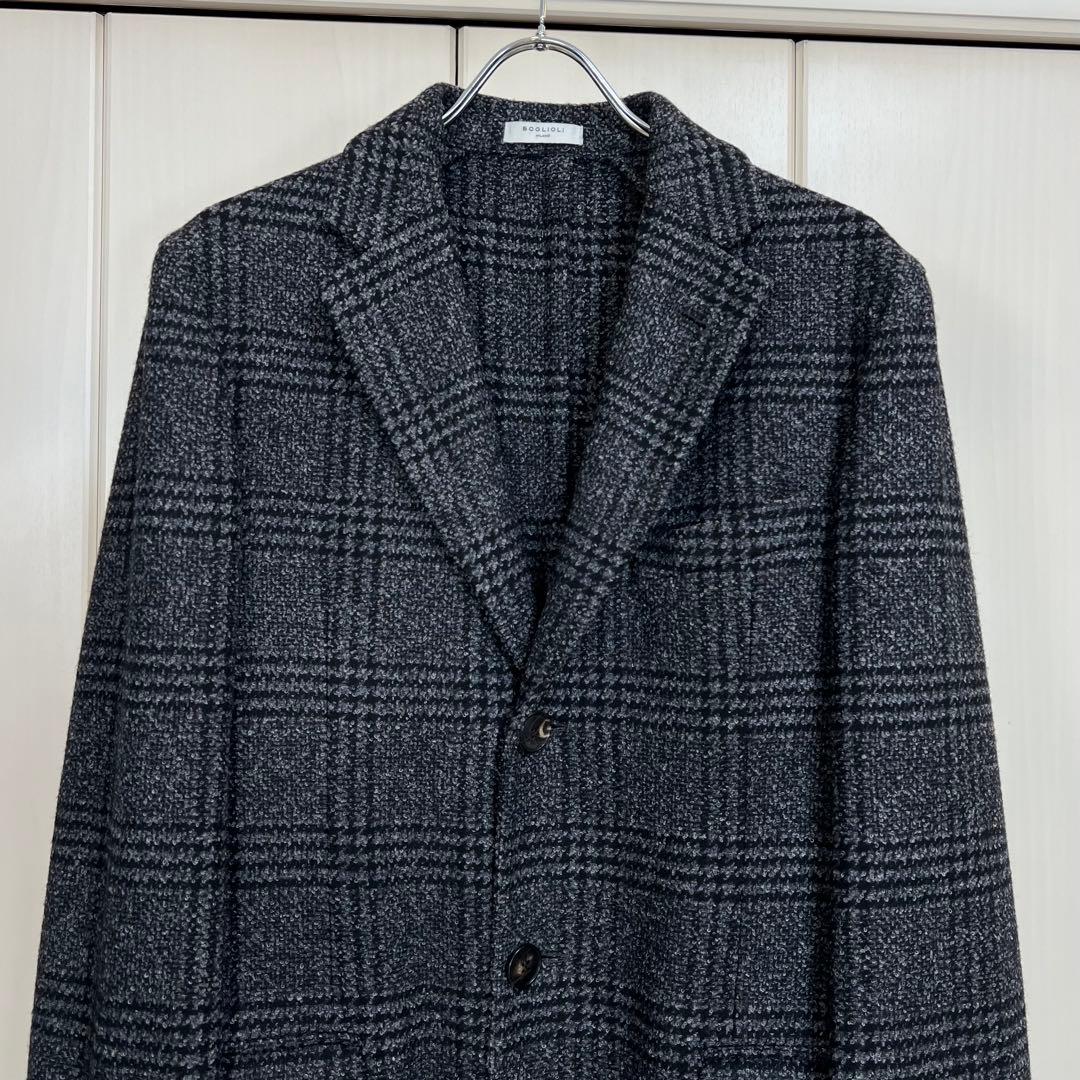 BOGLIOLI K.JACKET チェック チェスターコート 48