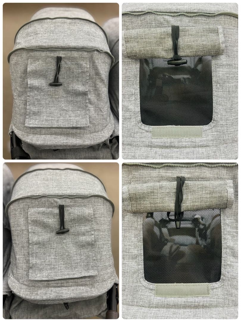 良好 AirBuggy エアバギー COCOココダブル 双子用 レインカバー付き