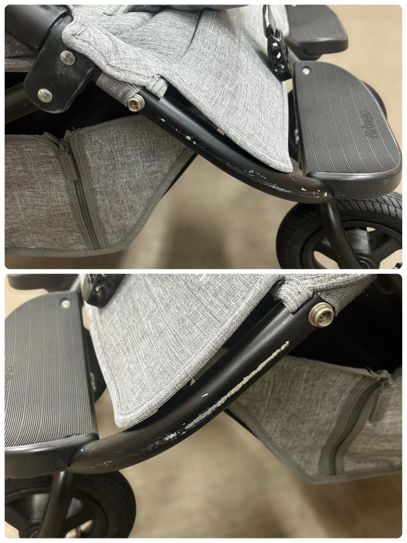 良好 AirBuggy エアバギー COCOココダブル 双子用 レインカバー付き