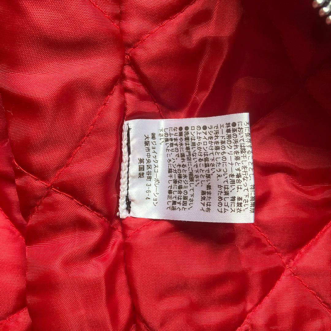 ルイスレザー ポールスミス ライダースジャケット M サイクロン レッドイヤー