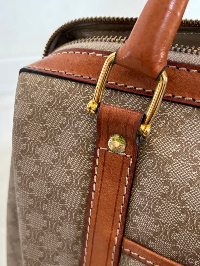 CELINE オールドセリーヌ PVC 総柄 マカダム ミニボストン