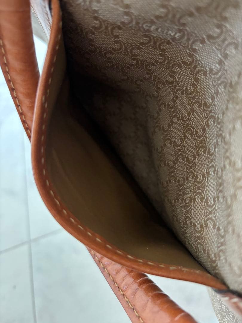 CELINE オールドセリーヌ PVC 総柄 マカダム ミニボストン