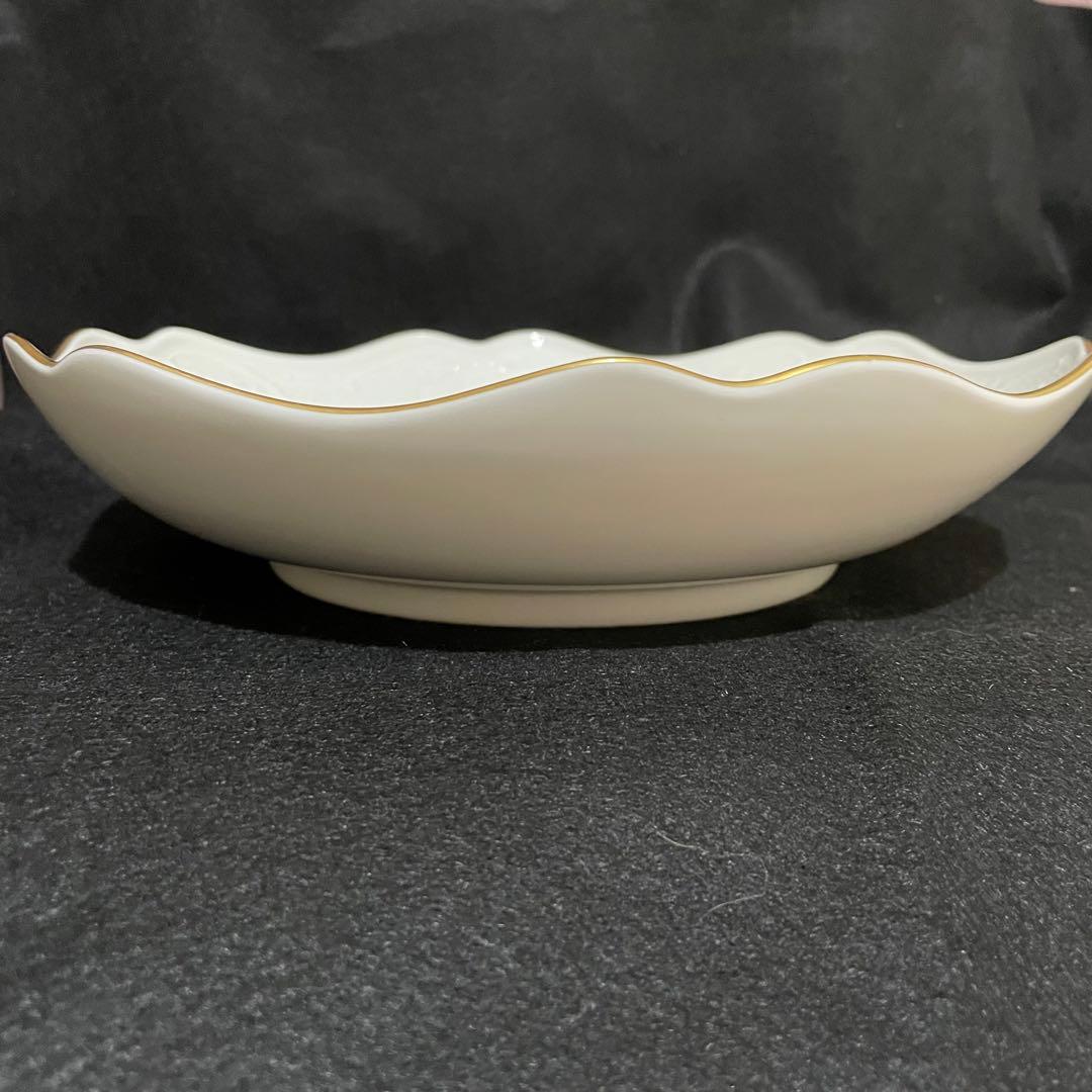 素敵マイセン 深皿 ボウル フラワーペインティング ポーセリン 一級品