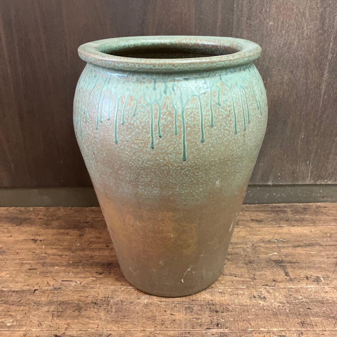 C-5 アンティーク 陶器製 傘立て 和モダン 特大 大型 玄関 置物 飾り