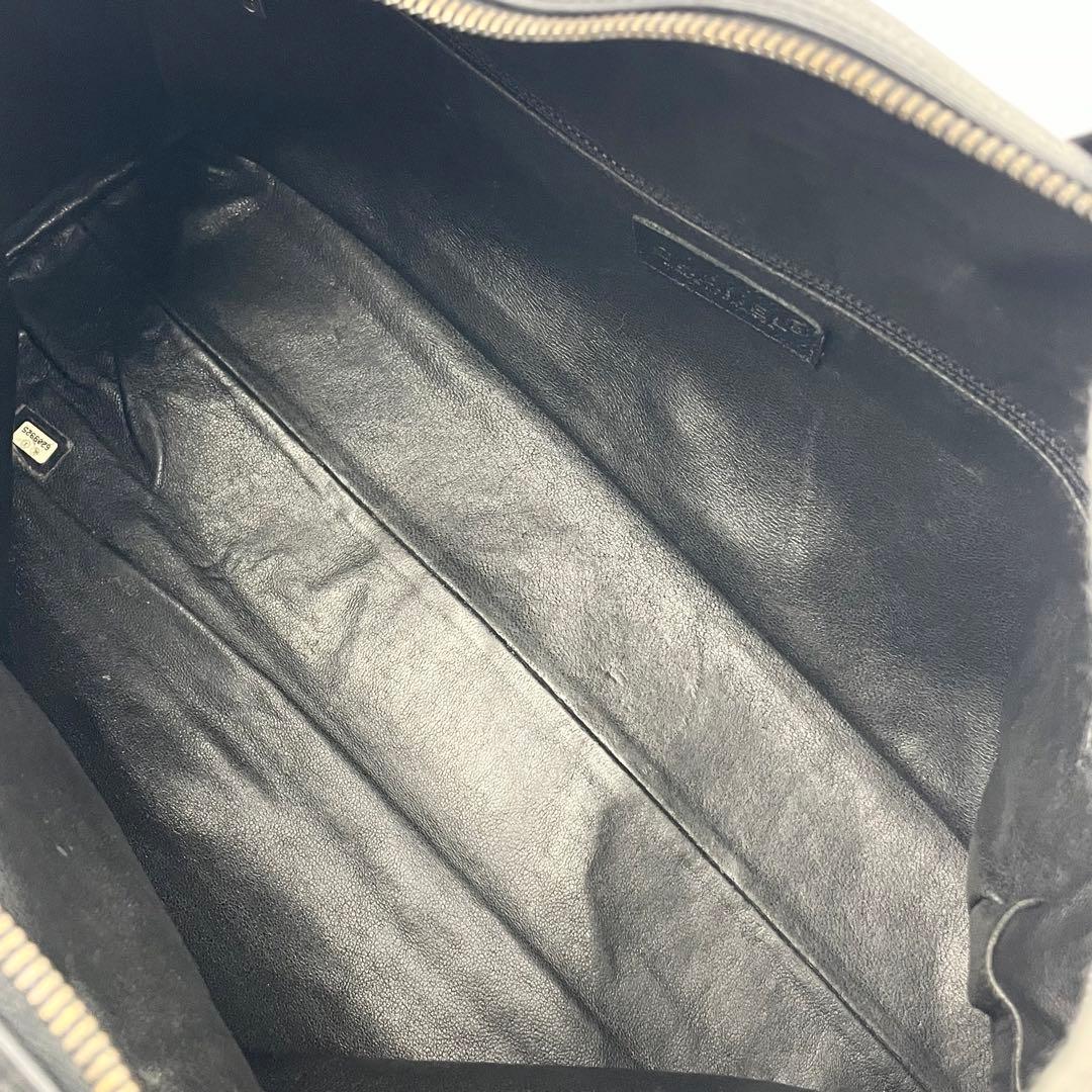 【極美品】シャネル マトラッセ キャビアスキン ボストンバッグ ロゴ ブラック