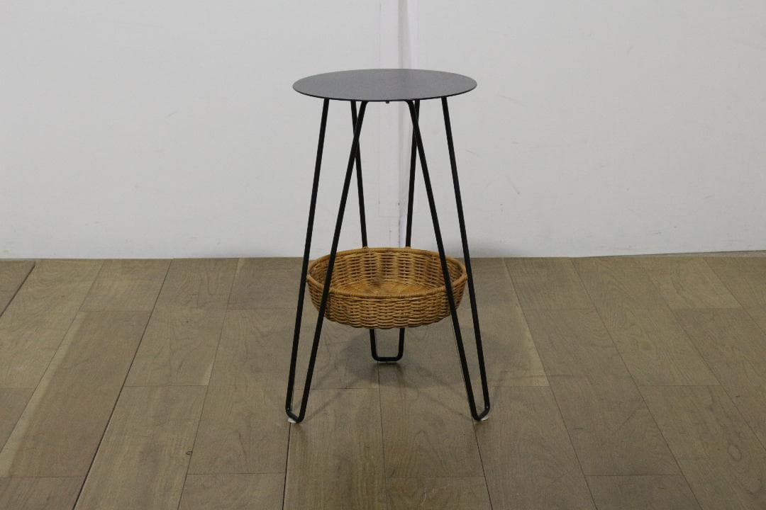 MUJI無印良品ＩＤＥＥイデー★ＷＡＬＬＡＢＹ　ＳＩＤＥ　ＴＡＢＬＥ　Ｂｌａｃｋ