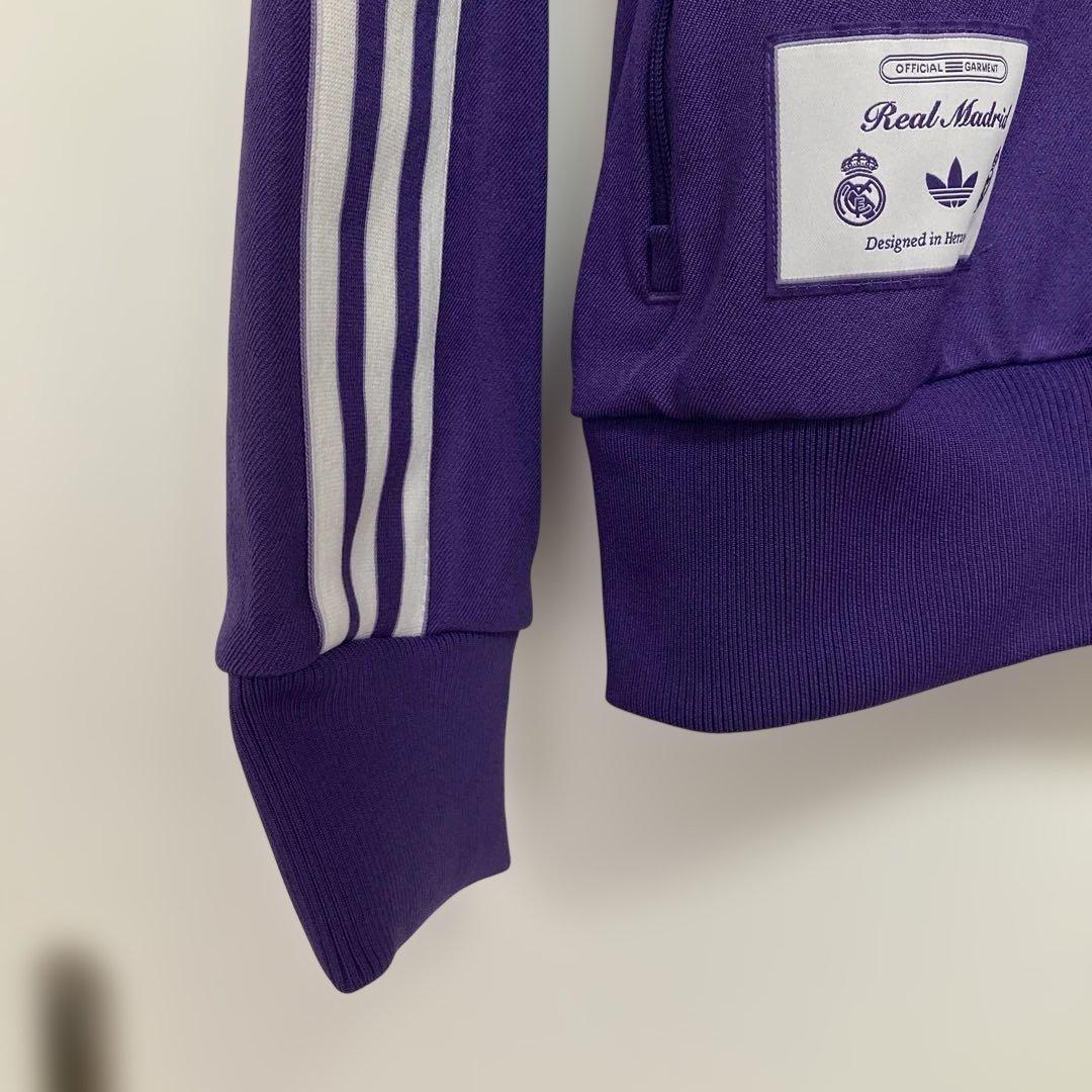 新品未使用タグ付き人気カラーadidas×RealマドリードトラックジャケットL