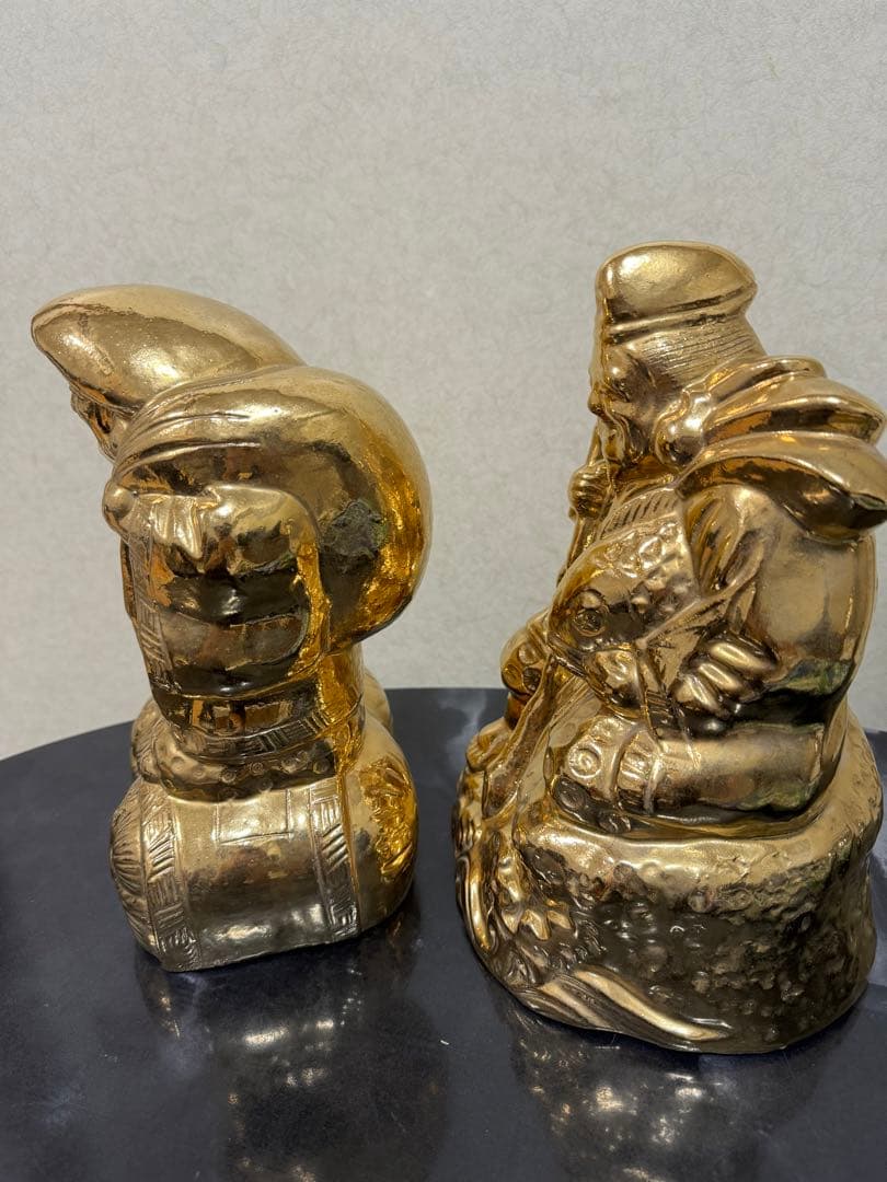 大黒天　恵比寿天　開運　金運アップ　【縁起物】七福神 金　工芸品