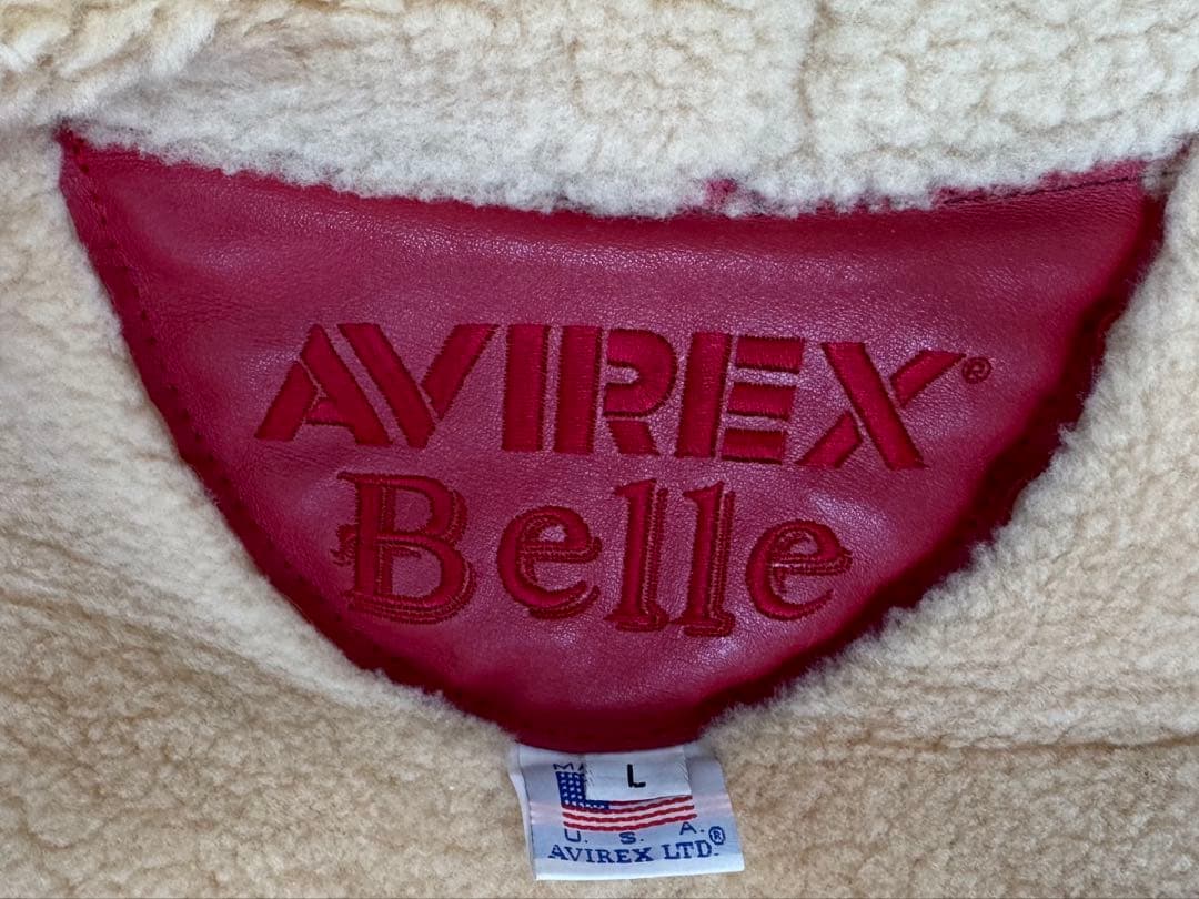 AVIREX アヴィレックス　 L フライトジャケット　B-3 レッド赤