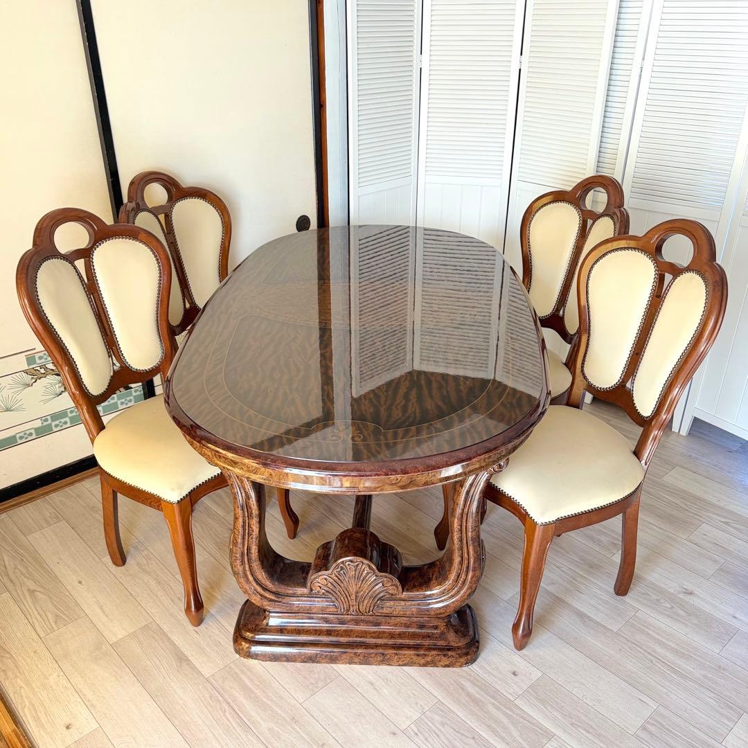 サルタレッリ フローレンス ダイニングテーブル 楕円形 4人掛 イタリア製