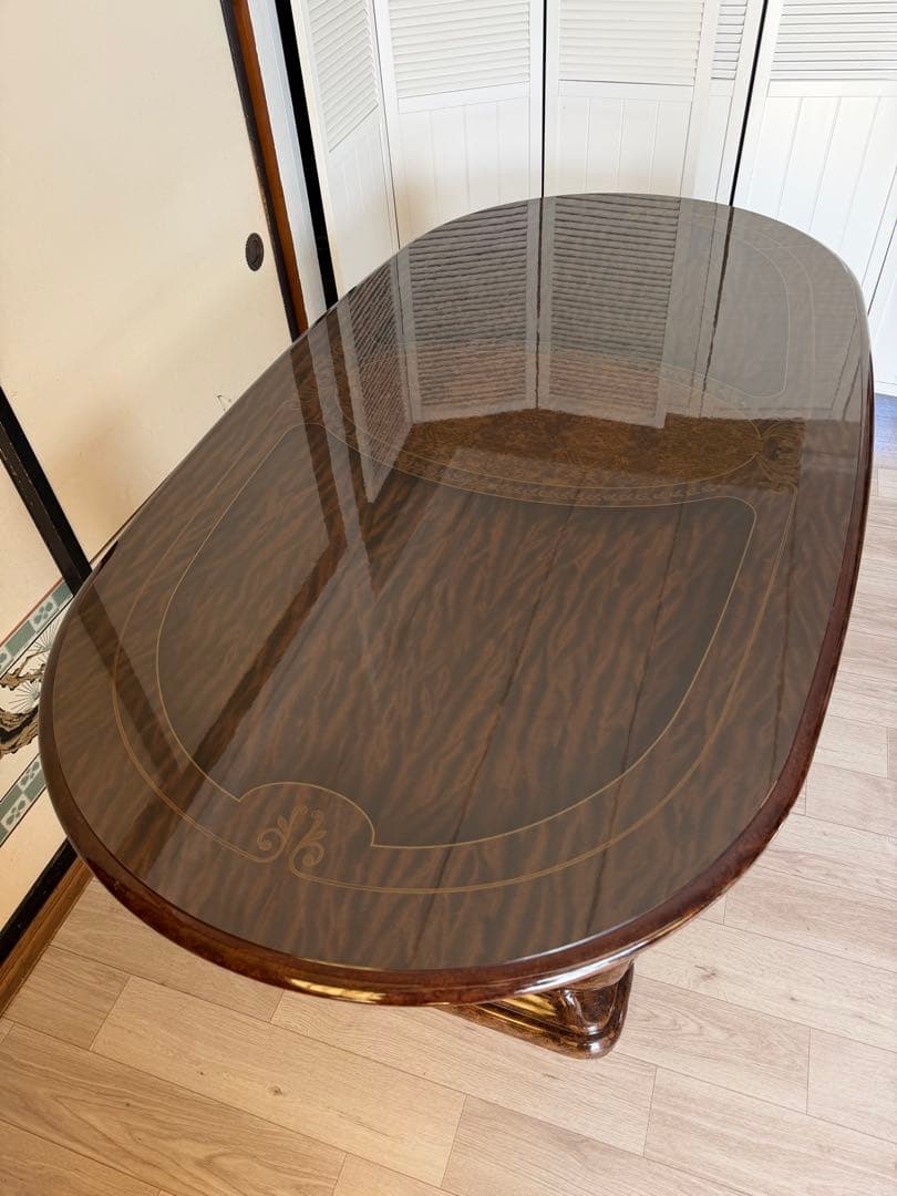 サルタレッリ フローレンス ダイニングテーブル 楕円形 4人掛 イタリア製