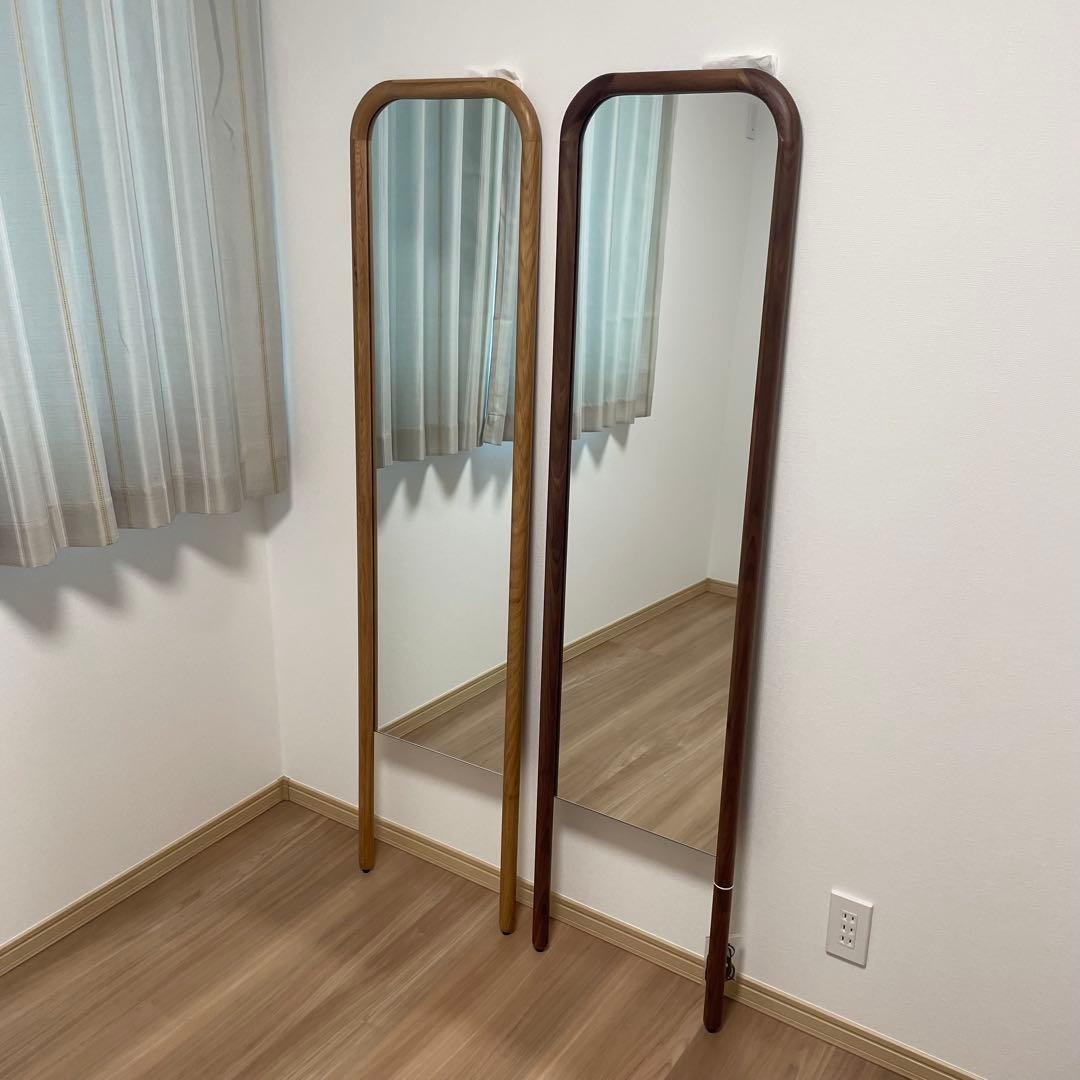 関家具 スタンドミラー 姿見 ウォールナット 新品 定価28600