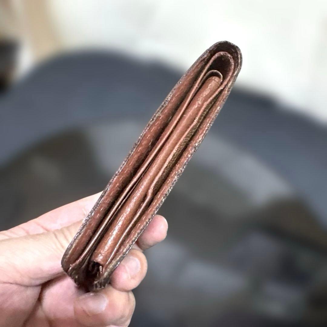 15☆優良品☆ヴィンテージ モノグラム♪2つ折り財布★ポケットあり