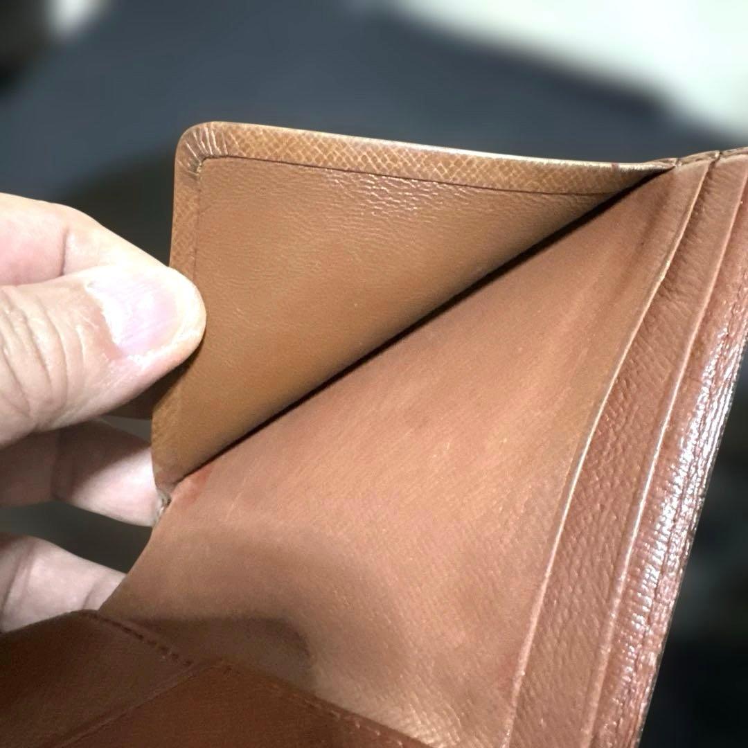 15☆優良品☆ヴィンテージ モノグラム♪2つ折り財布★ポケットあり